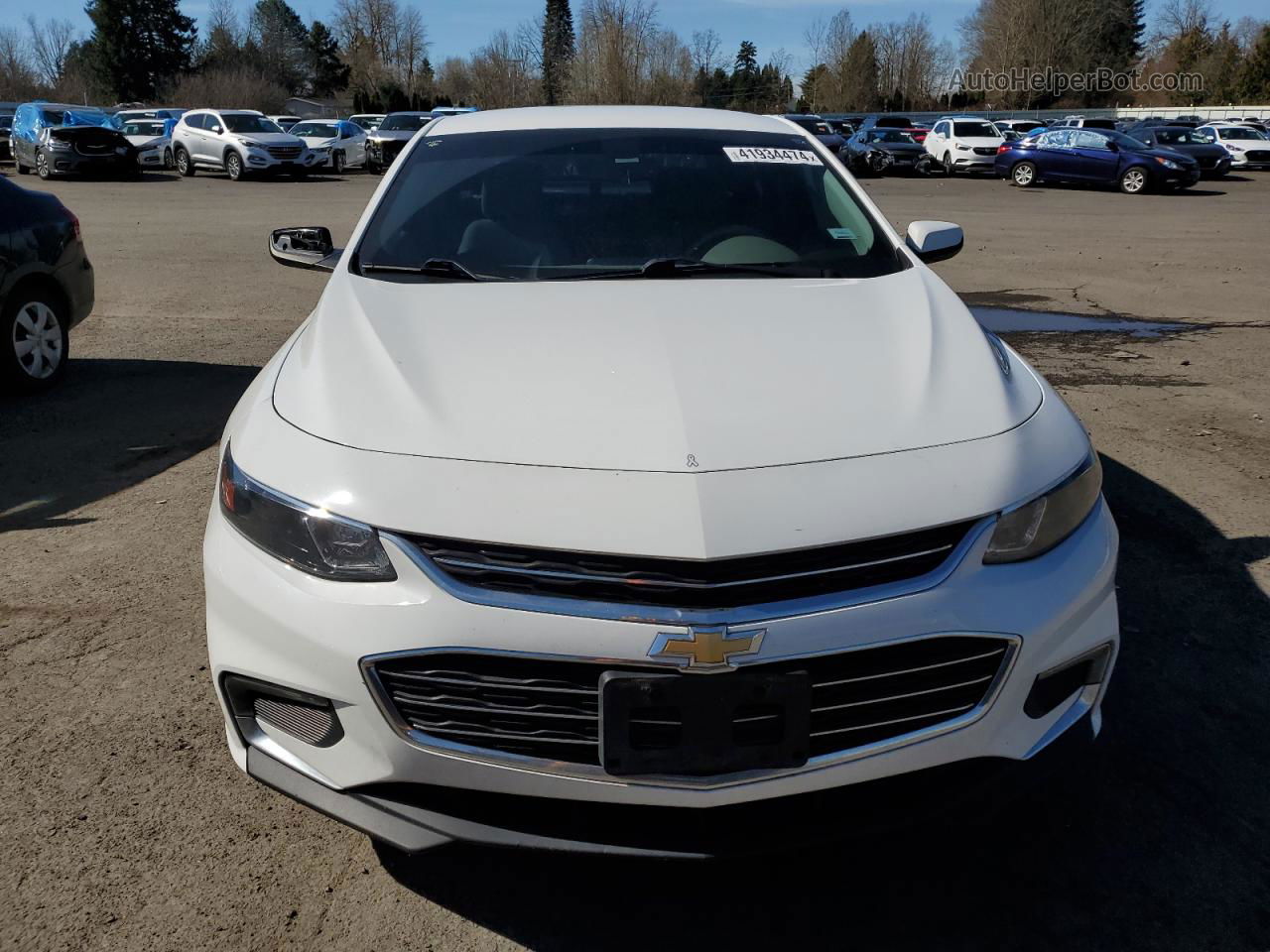 2017 Chevrolet Malibu Lt White vin: 1G1ZE5ST1HF239653