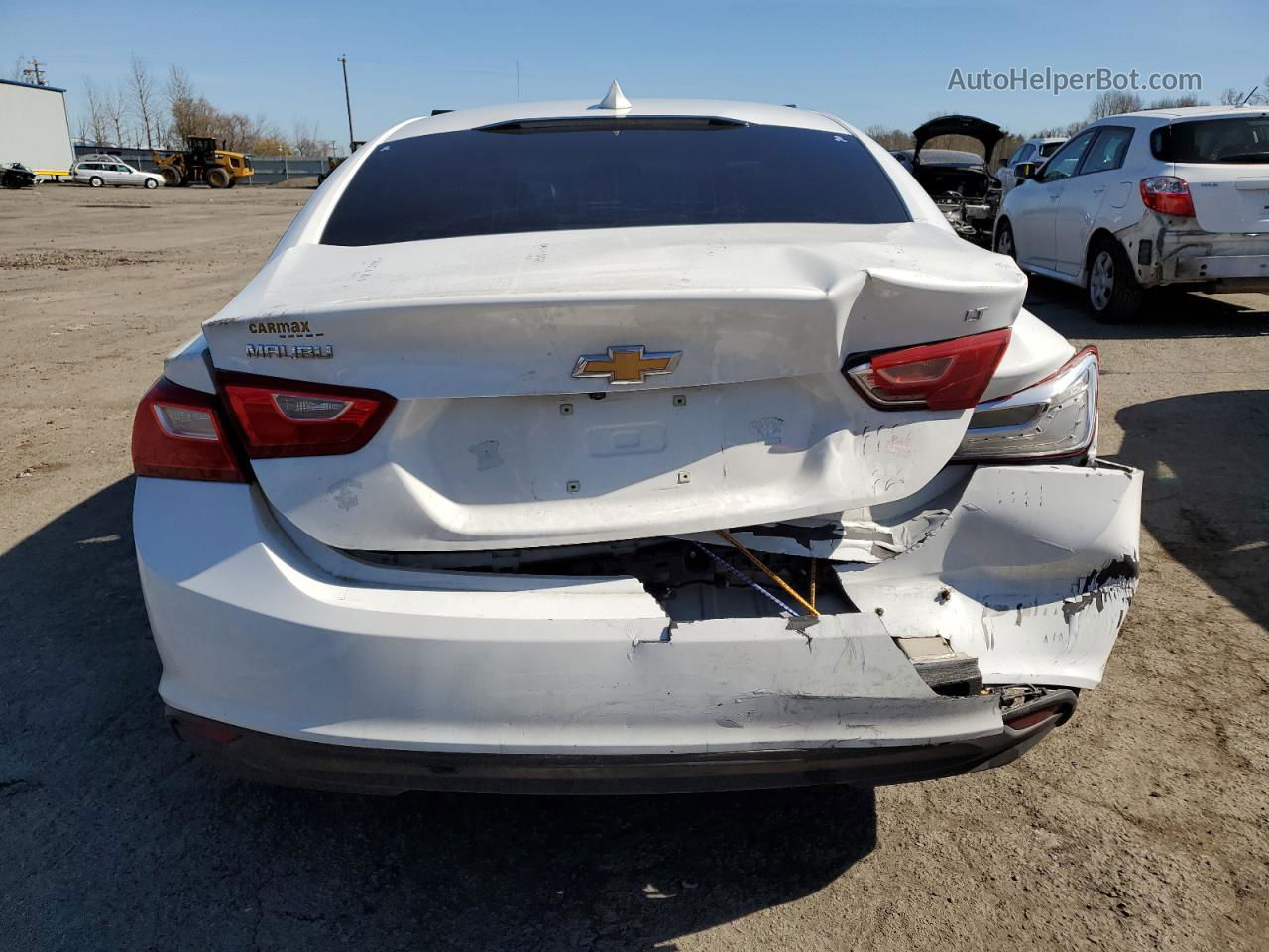 2017 Chevrolet Malibu Lt White vin: 1G1ZE5ST1HF239653