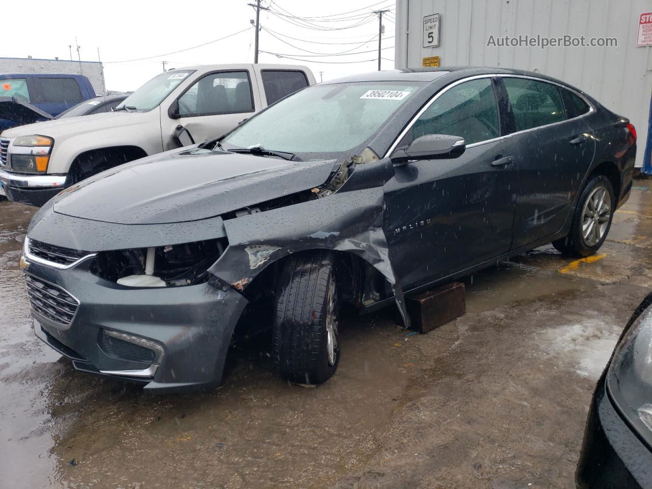 2017 Chevrolet Malibu Lt Gray vin: 1G1ZE5ST1HF247963