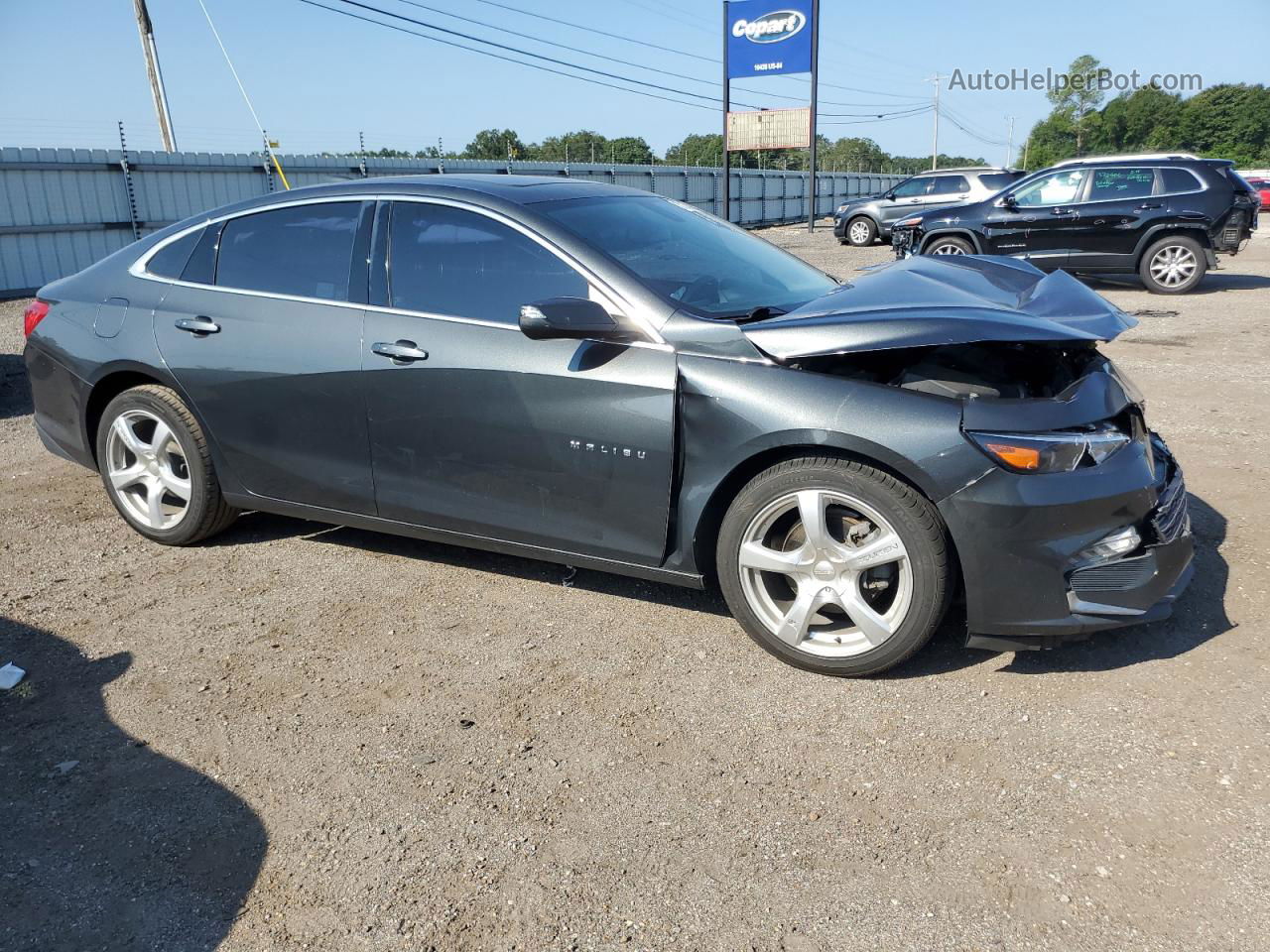 2017 Chevrolet Malibu Lt Серый vin: 1G1ZE5ST1HF276668