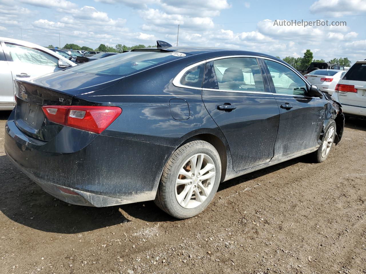 2017 Chevrolet Malibu Lt Черный vin: 1G1ZE5ST2HF119098