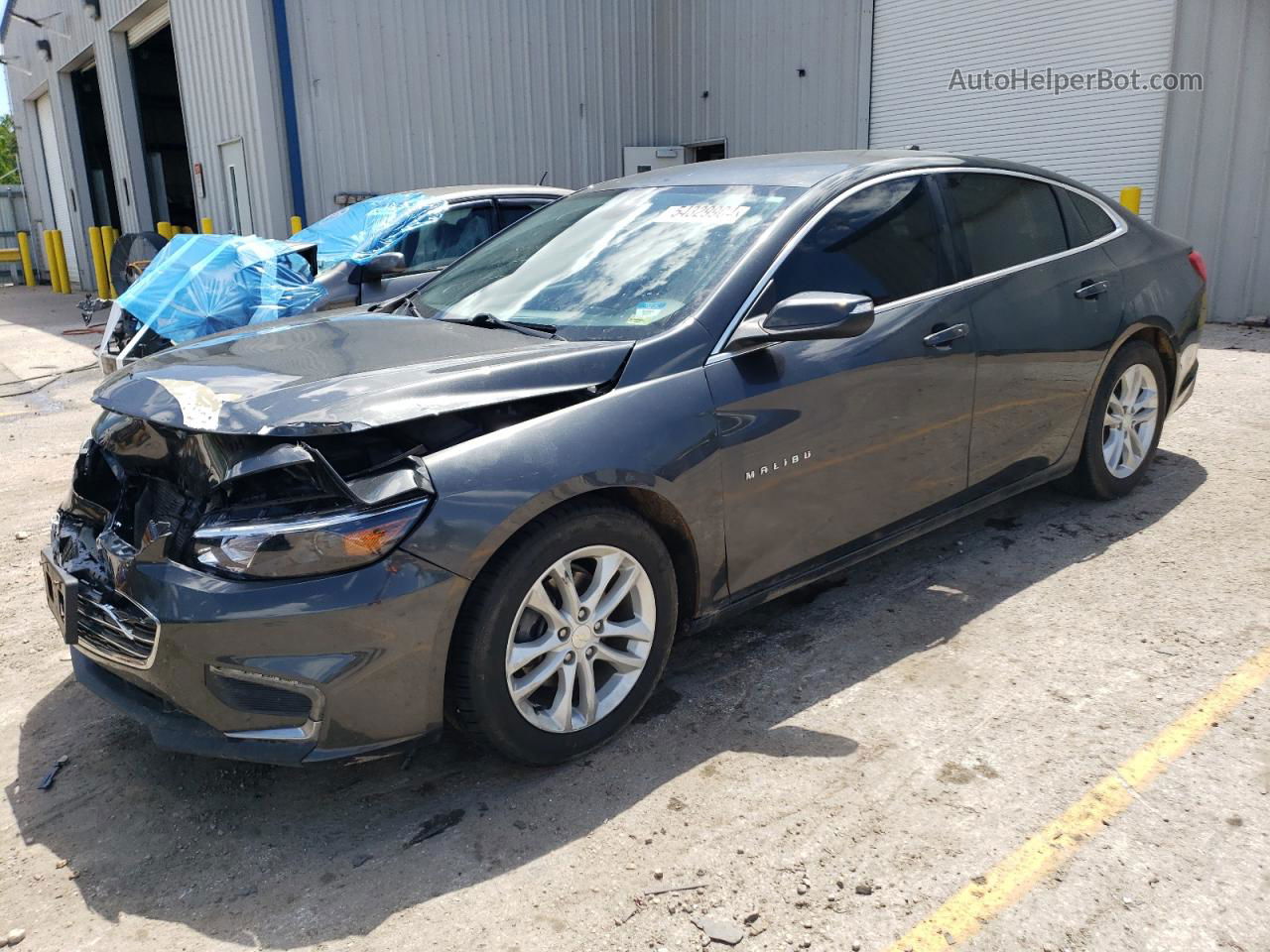 2017 Chevrolet Malibu Lt Серый vin: 1G1ZE5ST2HF121014