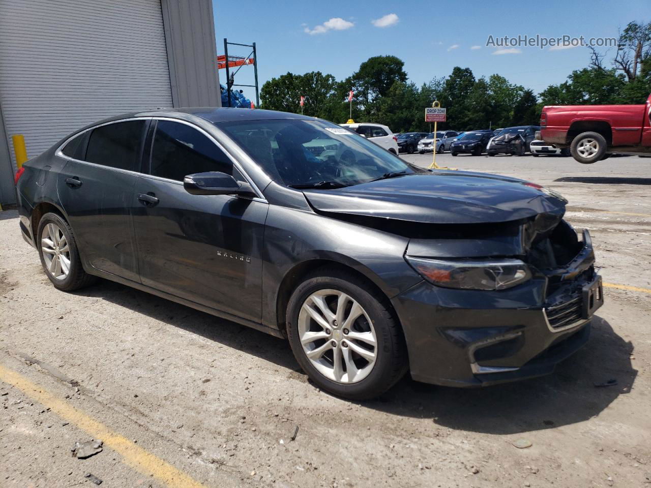 2017 Chevrolet Malibu Lt Серый vin: 1G1ZE5ST2HF121014