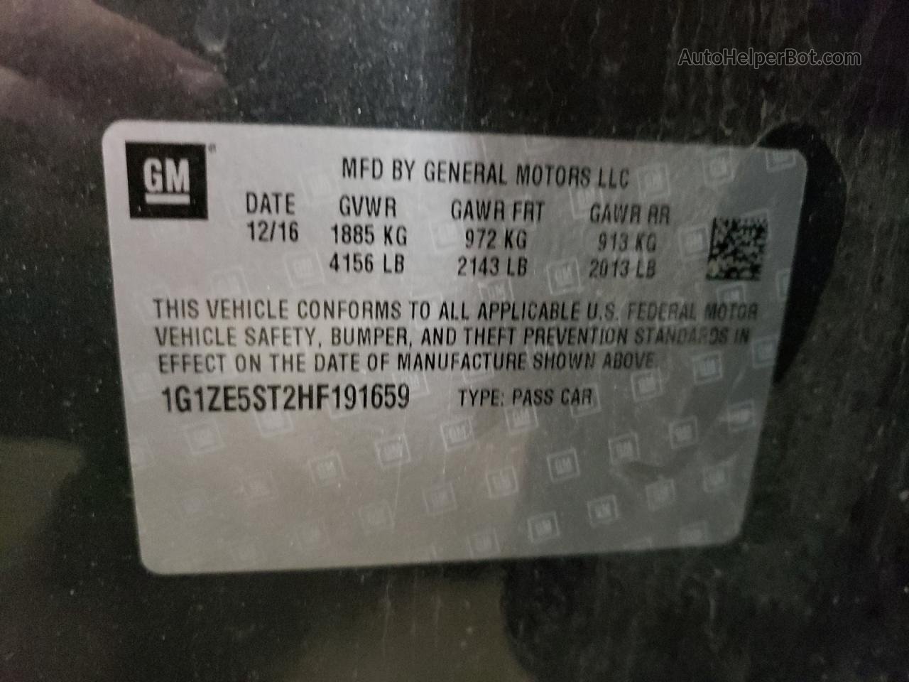 2017 Chevrolet Malibu Lt Gray vin: 1G1ZE5ST2HF191659