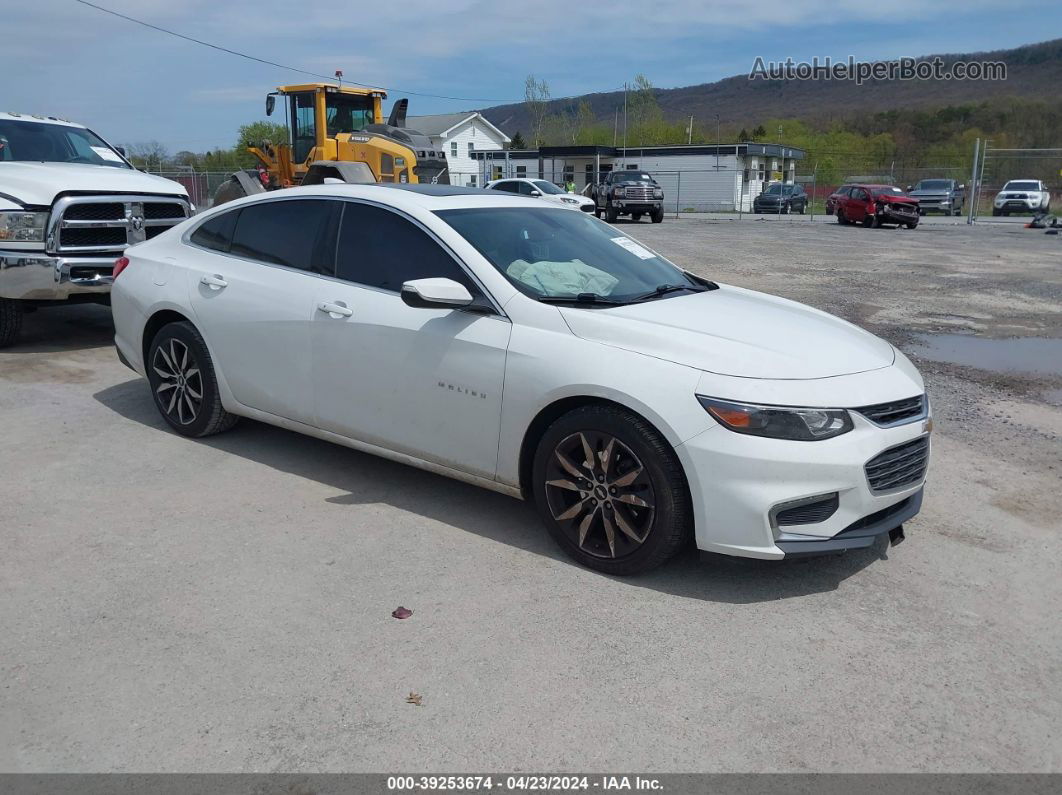 2017 Chevrolet Malibu 1lt White vin: 1G1ZE5ST2HF240133