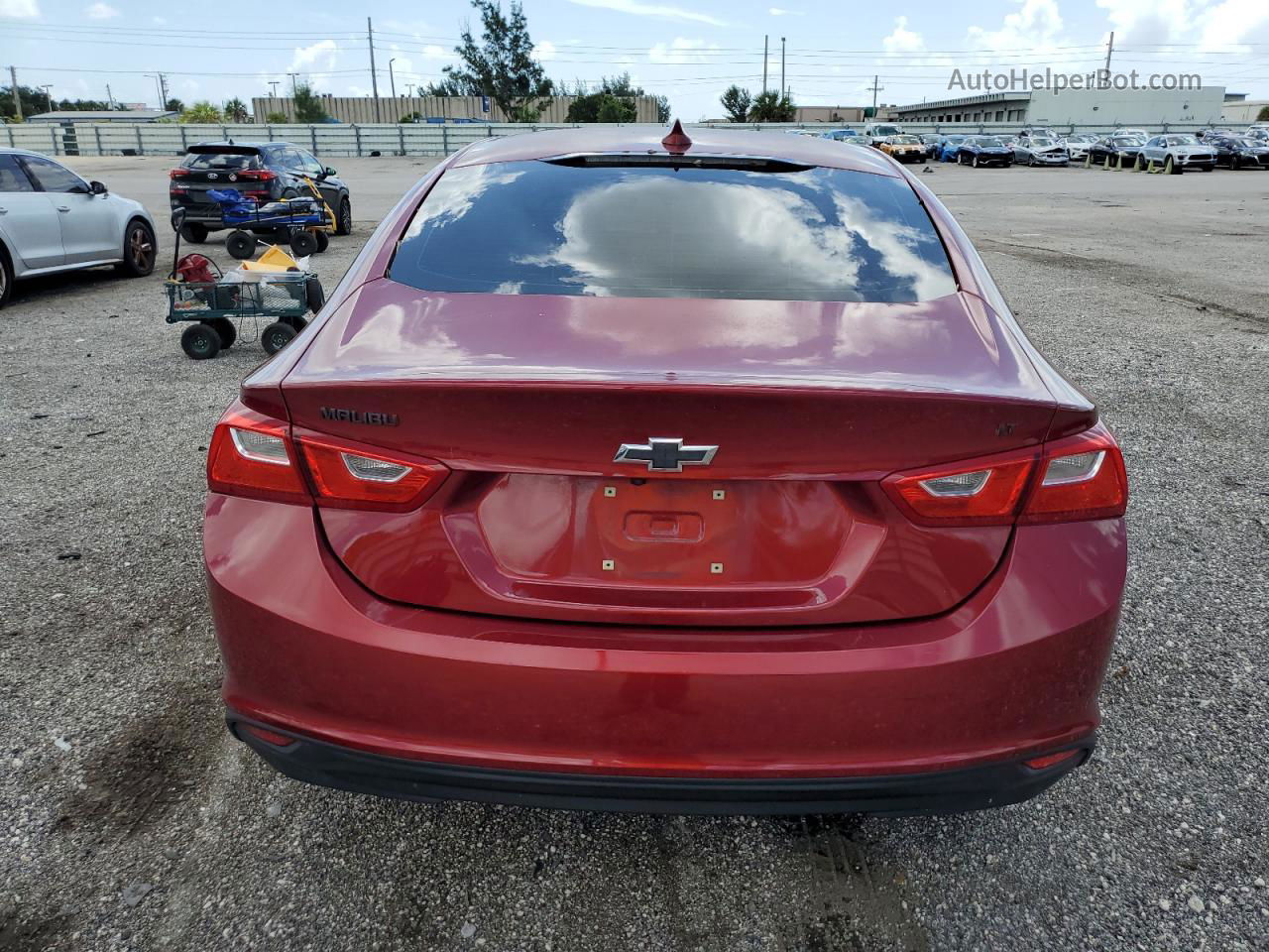 2017 Chevrolet Malibu Lt Red vin: 1G1ZE5ST2HF270104