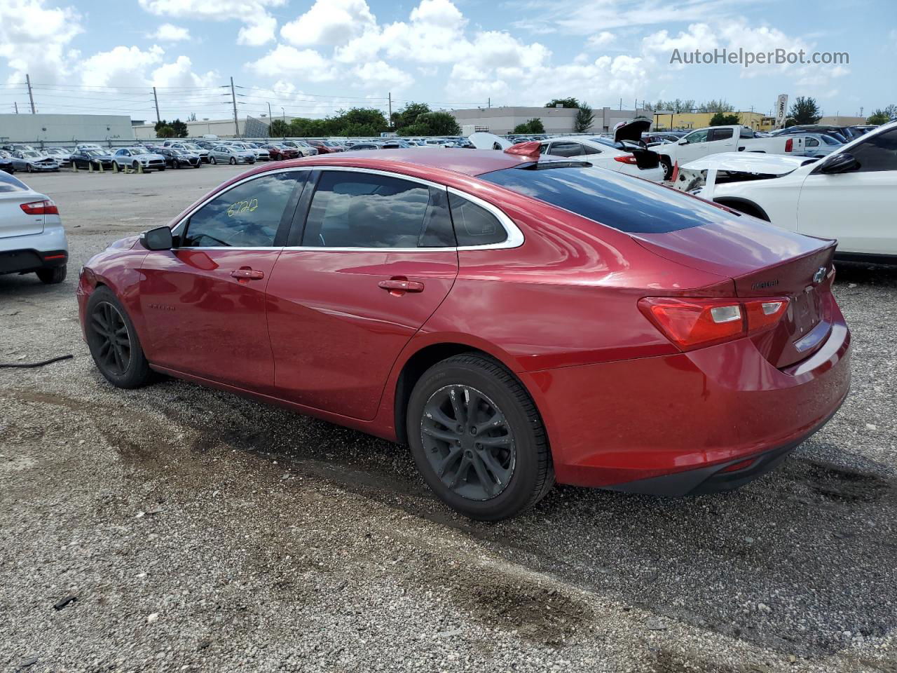 2017 Chevrolet Malibu Lt Red vin: 1G1ZE5ST2HF270104