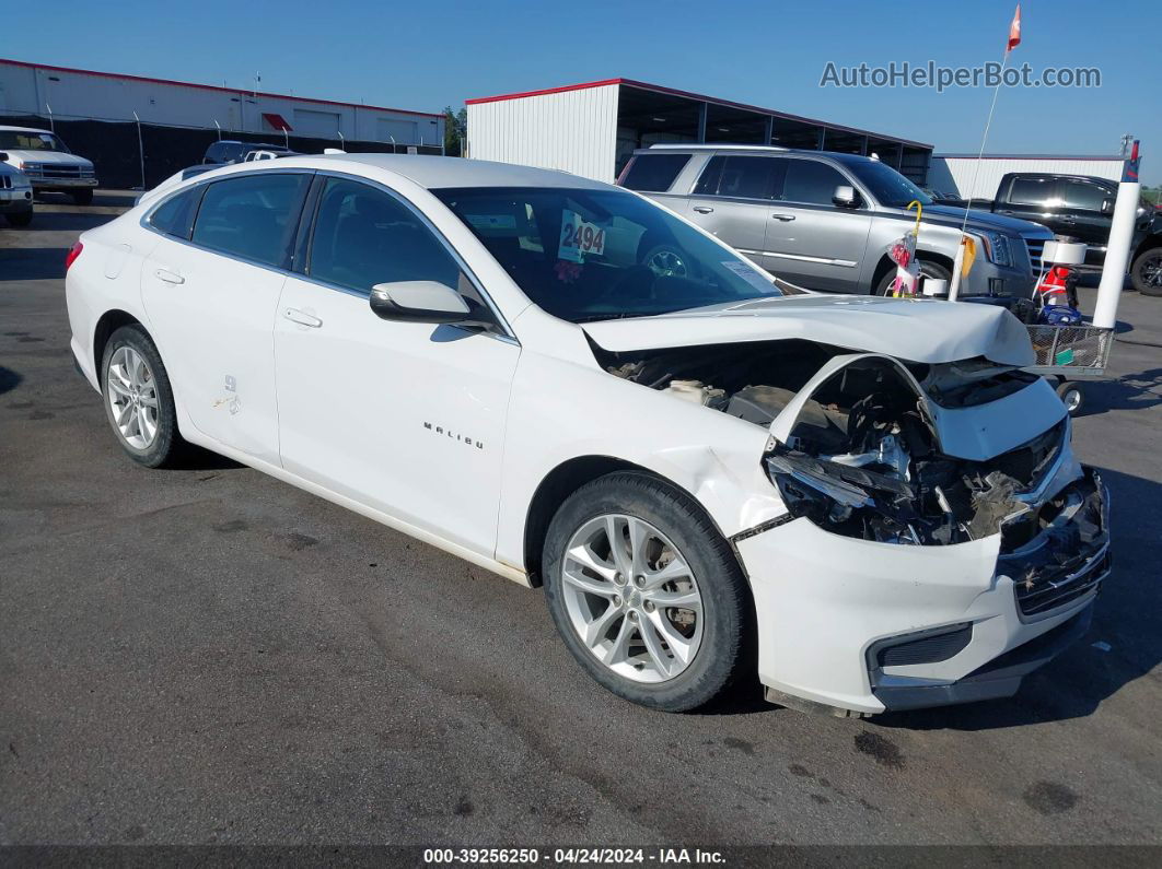 2017 Chevrolet Malibu 1lt White vin: 1G1ZE5ST2HF277294