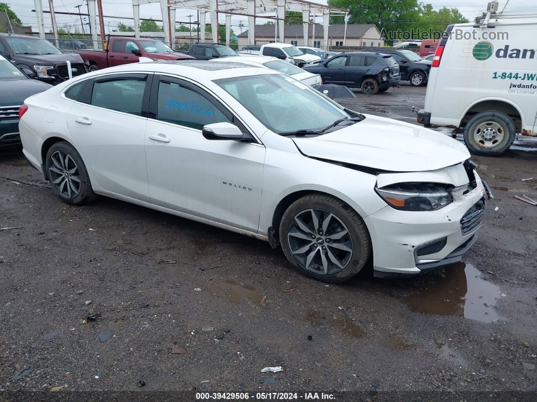 2017 Chevrolet Malibu 1lt White vin: 1G1ZE5ST3HF116808