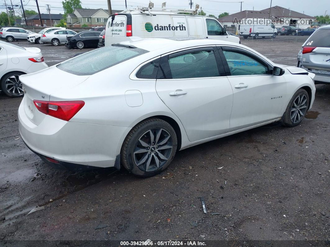 2017 Chevrolet Malibu 1lt White vin: 1G1ZE5ST3HF116808