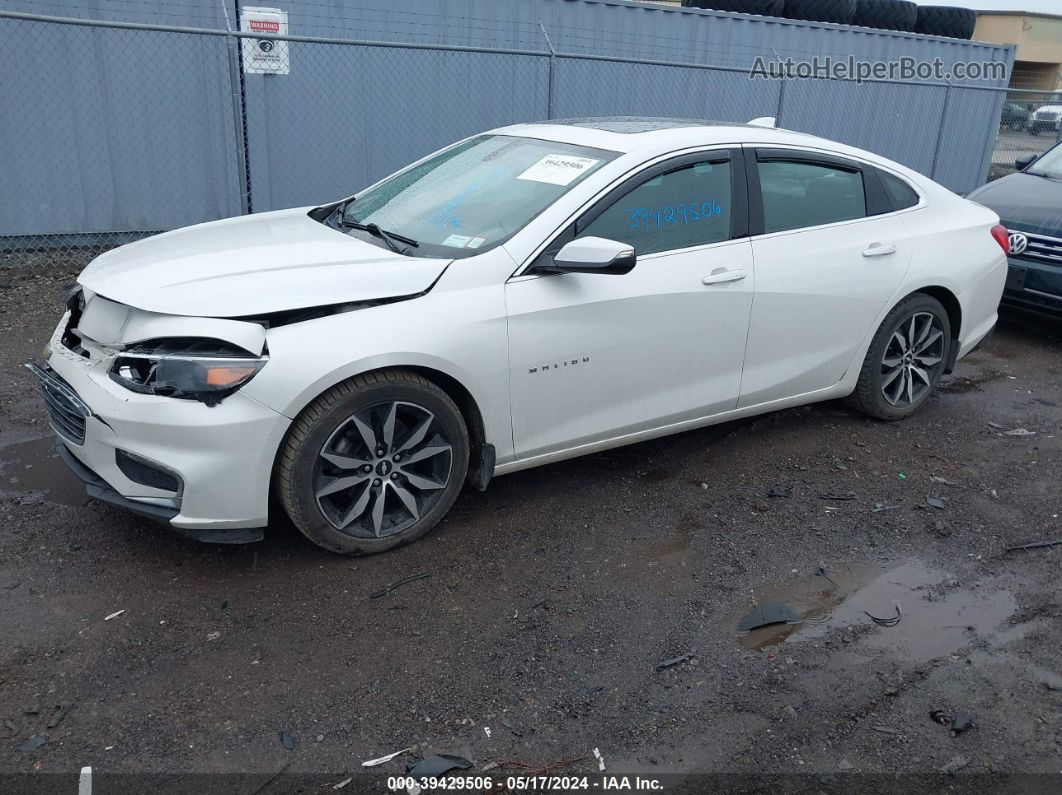 2017 Chevrolet Malibu 1lt White vin: 1G1ZE5ST3HF116808