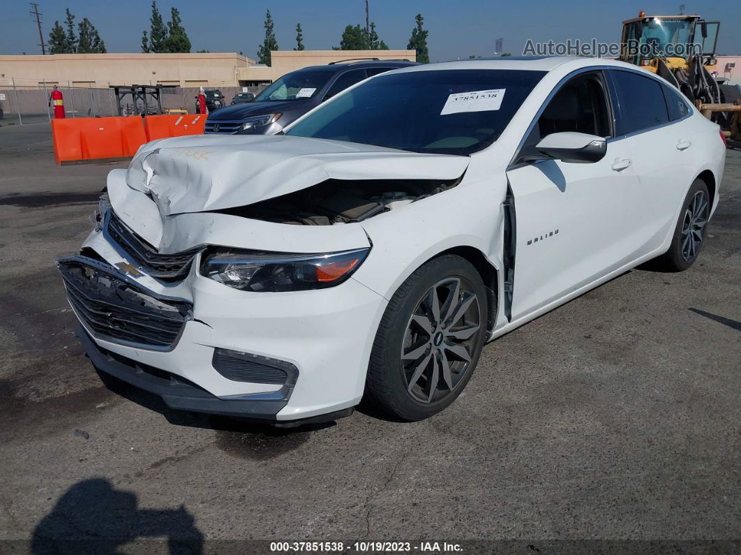 2017 Chevrolet Malibu Lt White vin: 1G1ZE5ST3HF125234