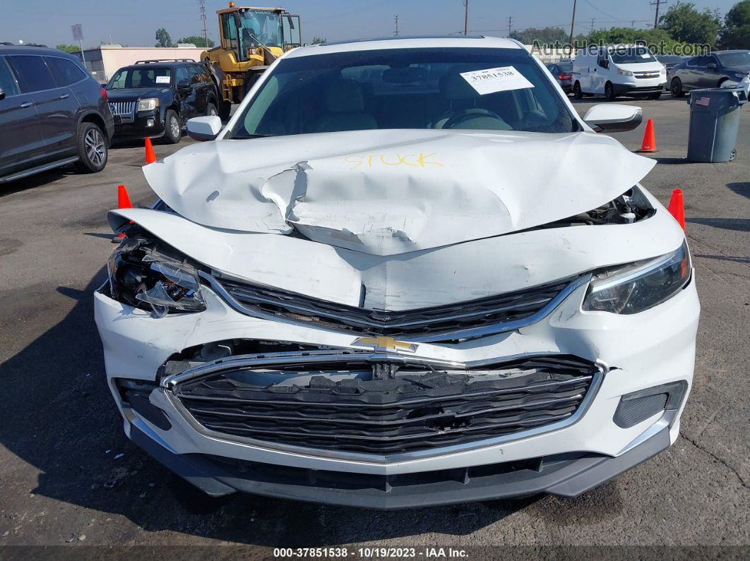 2017 Chevrolet Malibu Lt White vin: 1G1ZE5ST3HF125234