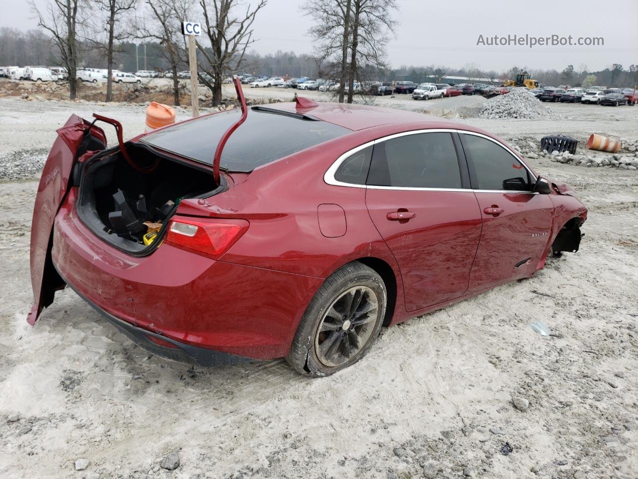 2017 Chevrolet Malibu Lt Red vin: 1G1ZE5ST3HF128361