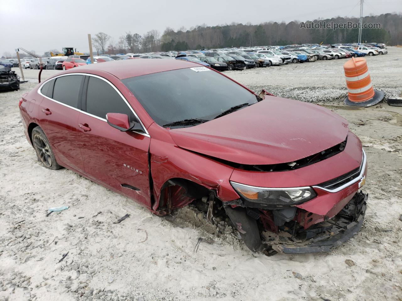 2017 Chevrolet Malibu Lt Красный vin: 1G1ZE5ST3HF128361