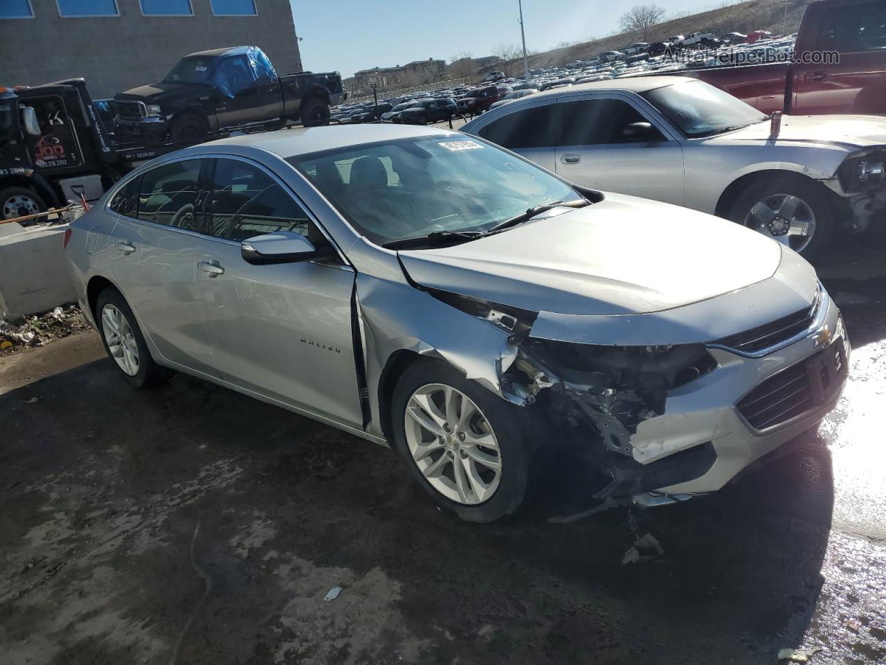 2017 Chevrolet Malibu Lt Silver vin: 1G1ZE5ST3HF149680