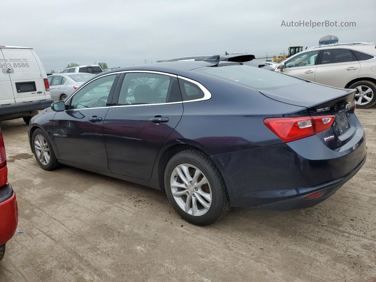 2017 Chevrolet Malibu Lt Синий vin: 1G1ZE5ST3HF164759