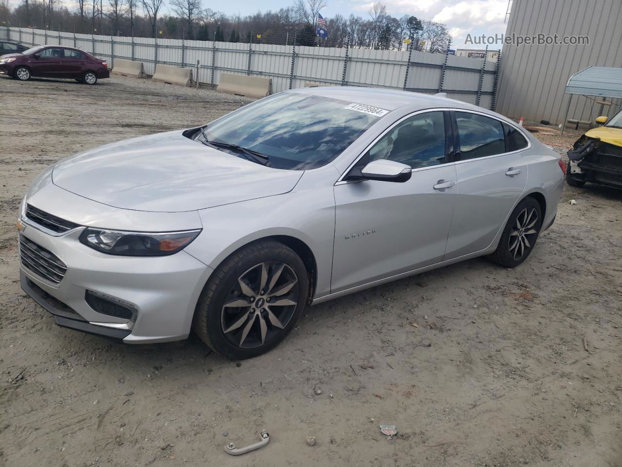 2017 Chevrolet Malibu Lt Silver vin: 1G1ZE5ST3HF170870