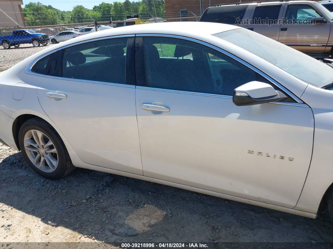 2017 Chevrolet Malibu 1lt White vin: 1G1ZE5ST3HF200529