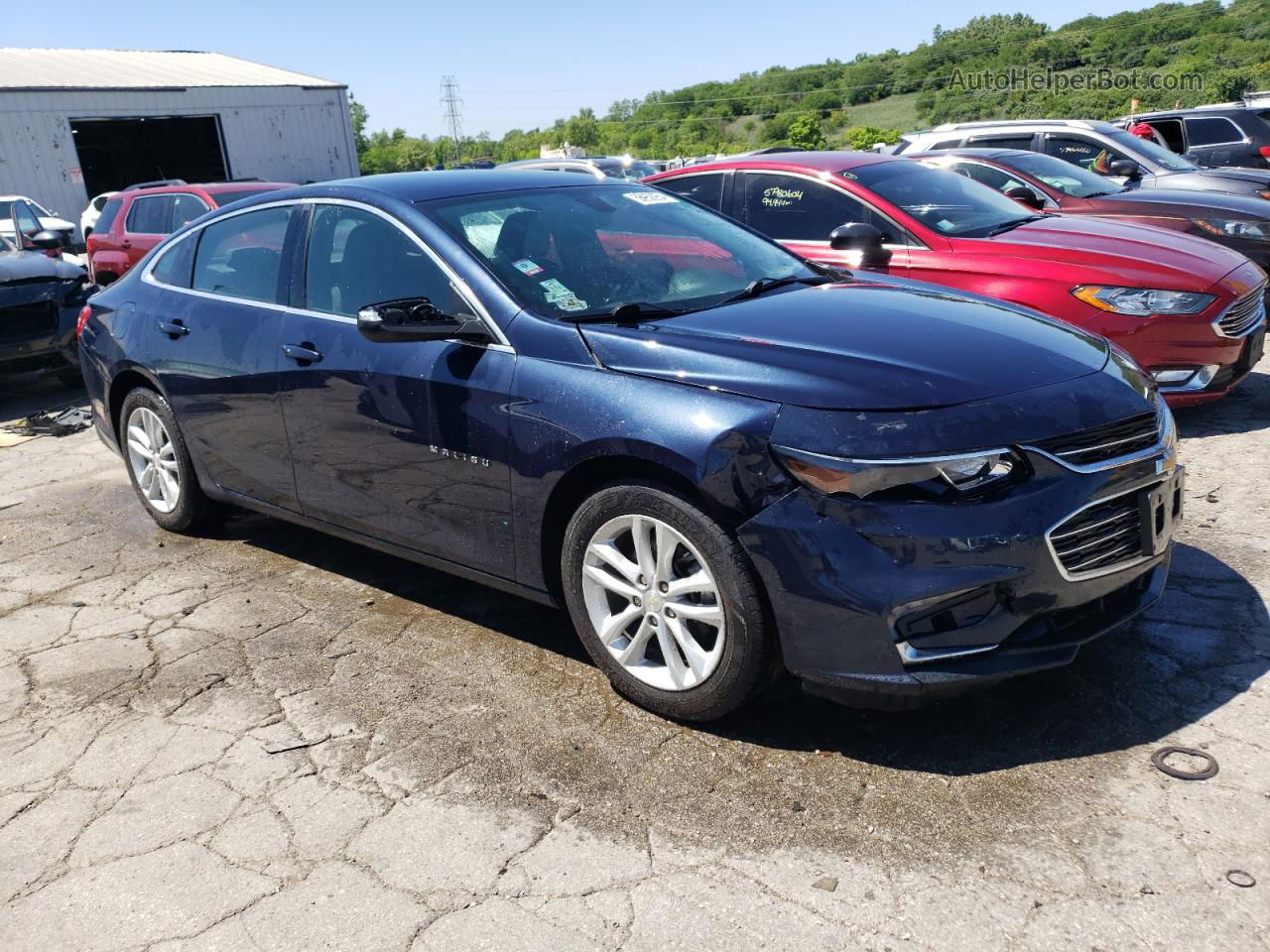 2017 Chevrolet Malibu Lt Blue vin: 1G1ZE5ST3HF231974