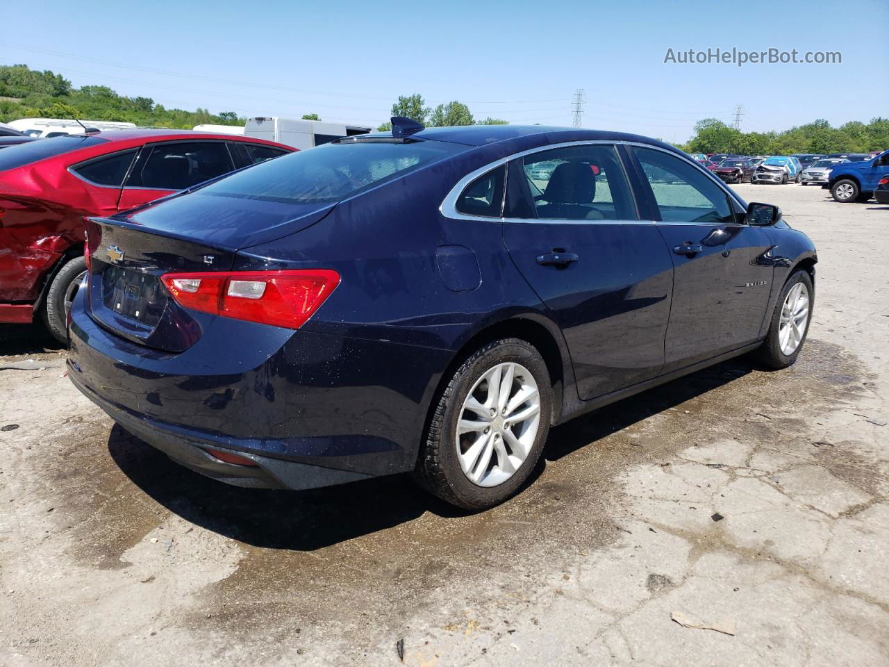 2017 Chevrolet Malibu Lt Blue vin: 1G1ZE5ST3HF231974