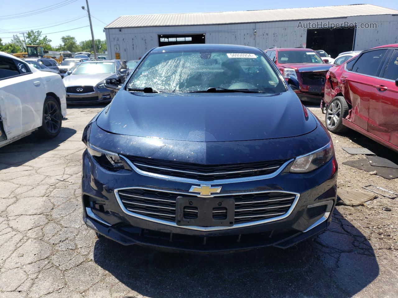 2017 Chevrolet Malibu Lt Blue vin: 1G1ZE5ST3HF231974