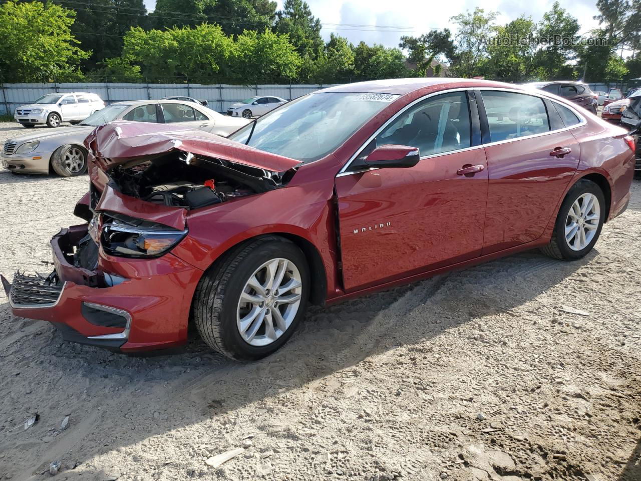 2017 Chevrolet Malibu Lt Burgundy vin: 1G1ZE5ST3HF261038