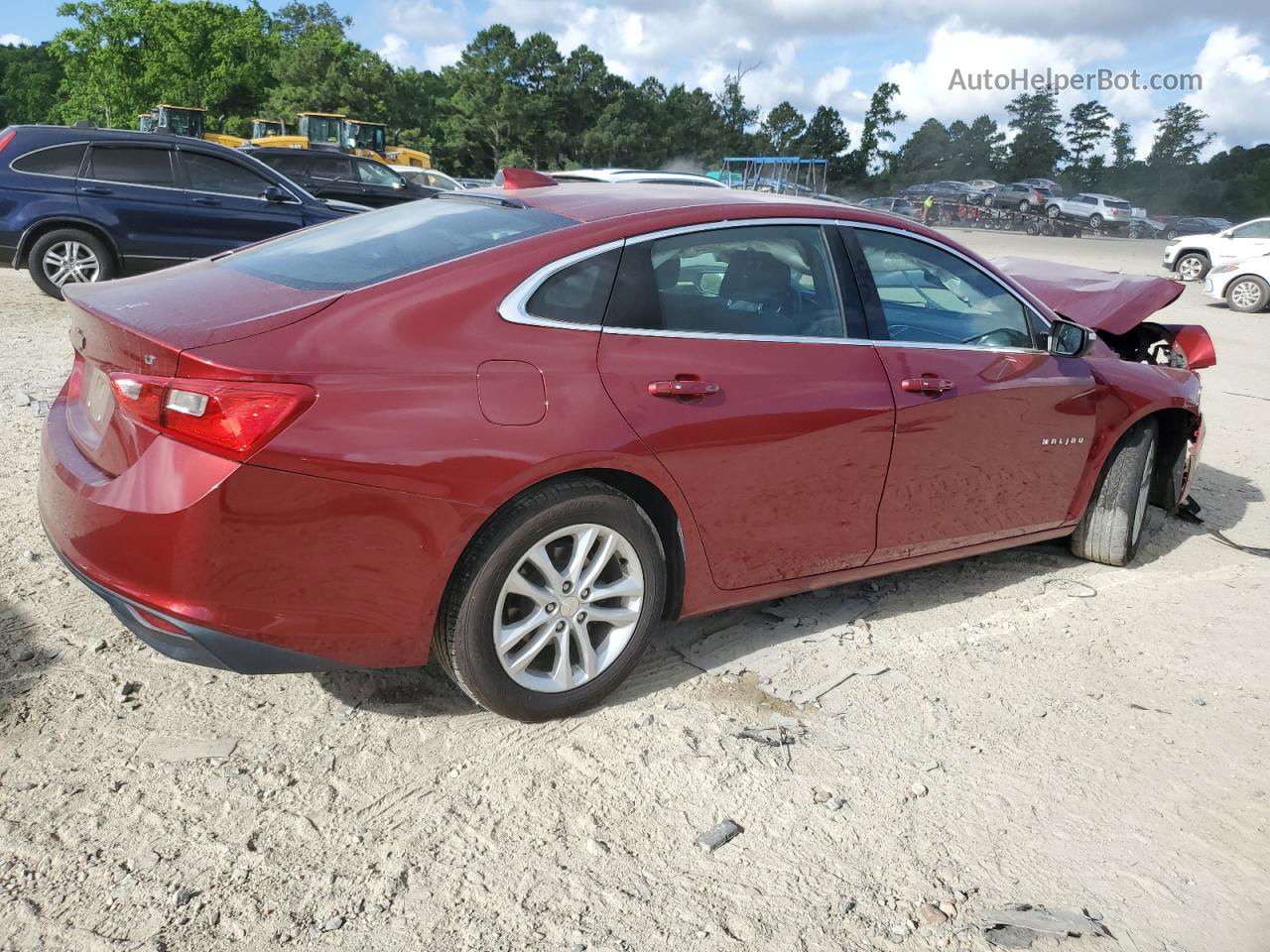 2017 Chevrolet Malibu Lt Burgundy vin: 1G1ZE5ST3HF261038