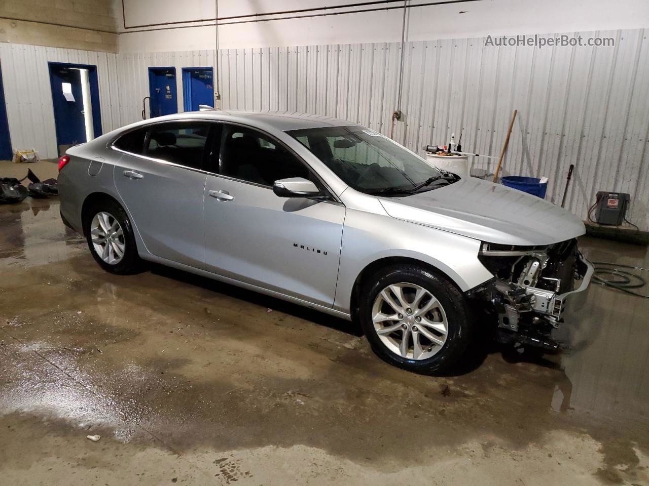 2017 Chevrolet Malibu Lt Silver vin: 1G1ZE5ST3HF293584