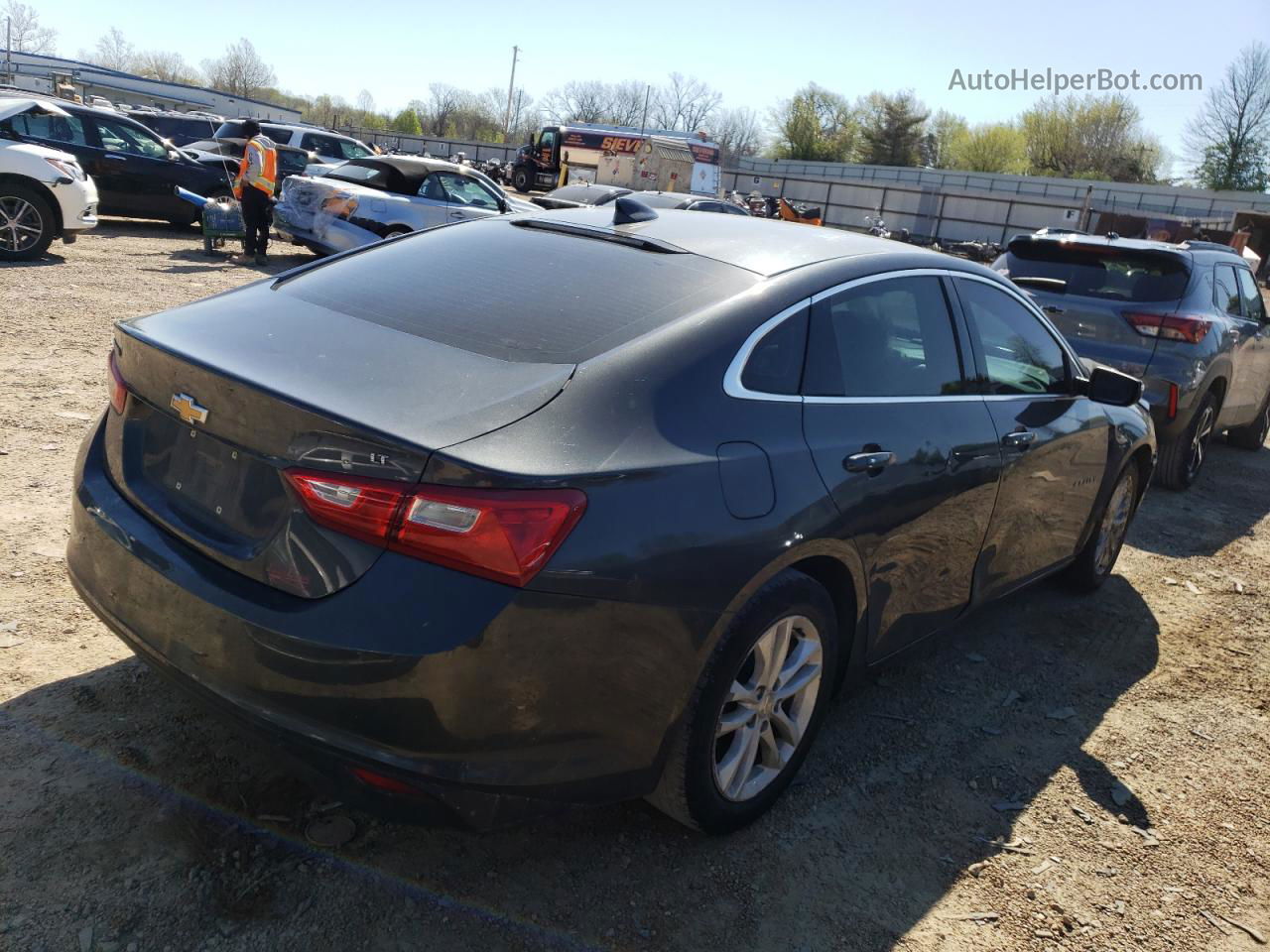 2017 Chevrolet Malibu Lt Gray vin: 1G1ZE5ST4HF107387