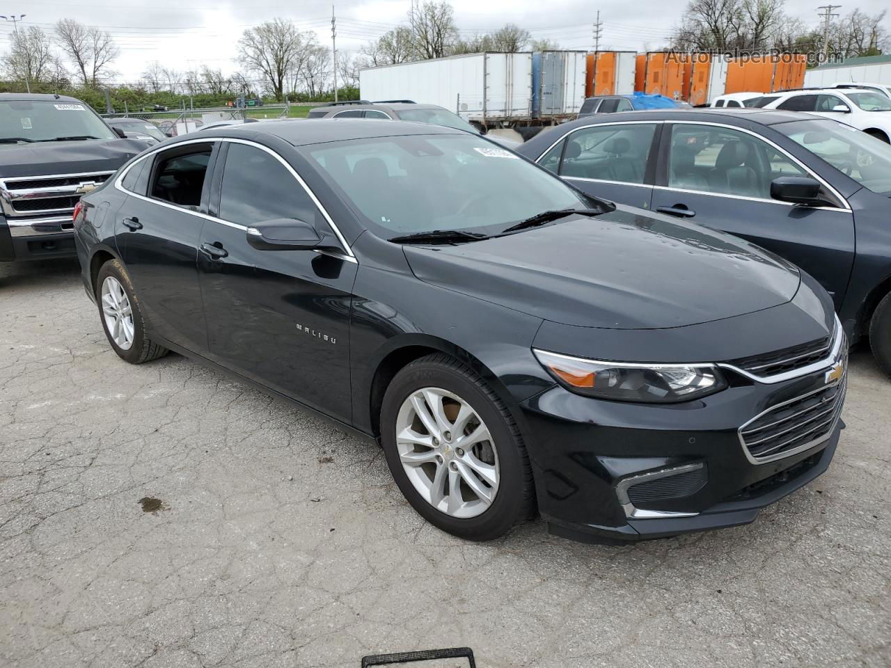 2017 Chevrolet Malibu Lt Черный vin: 1G1ZE5ST4HF109401