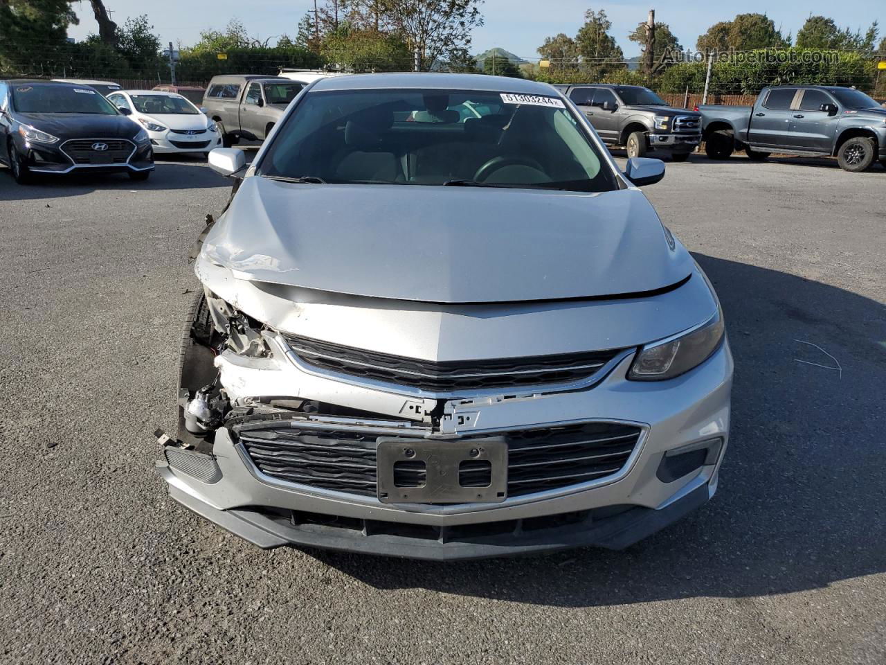 2017 Chevrolet Malibu Lt Silver vin: 1G1ZE5ST4HF114873