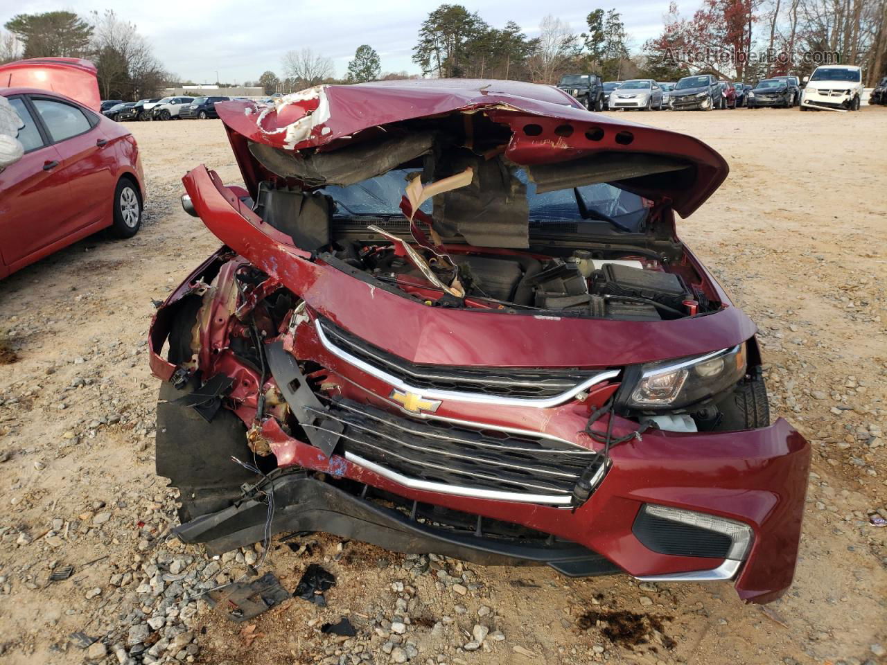 2017 Chevrolet Malibu Lt Red vin: 1G1ZE5ST4HF129504