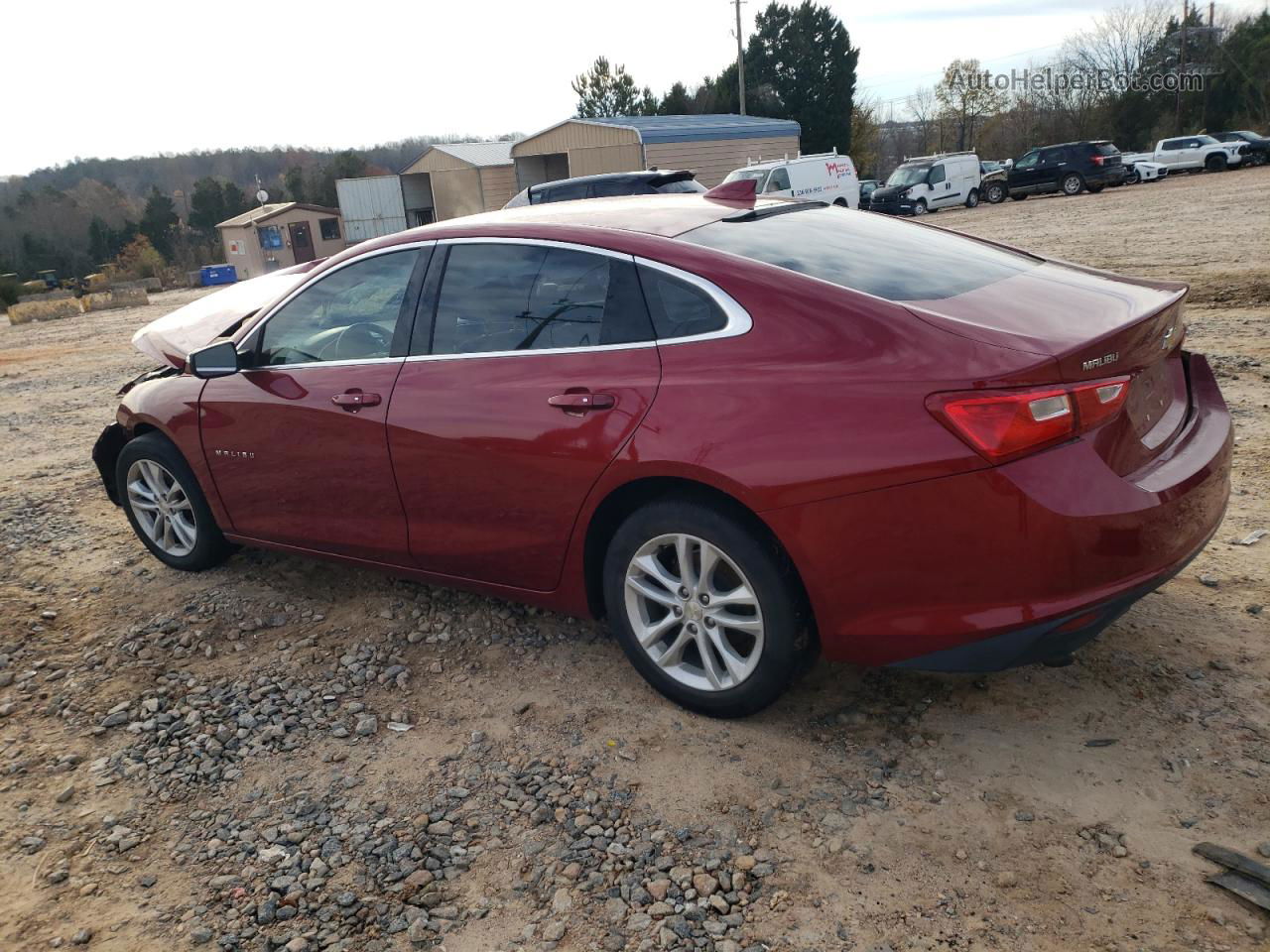 2017 Chevrolet Malibu Lt Red vin: 1G1ZE5ST4HF129504