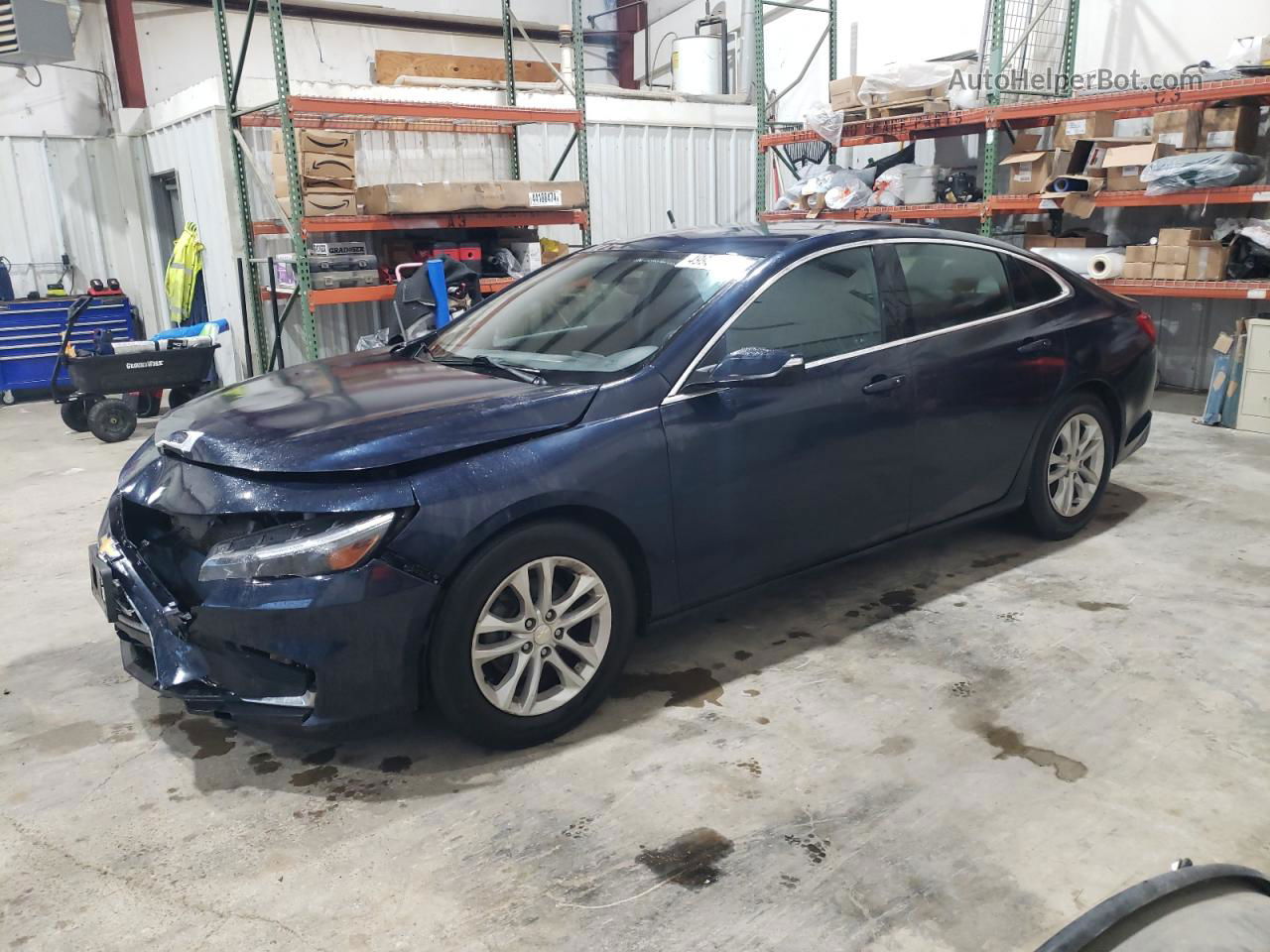 2017 Chevrolet Malibu Lt Blue vin: 1G1ZE5ST4HF142804