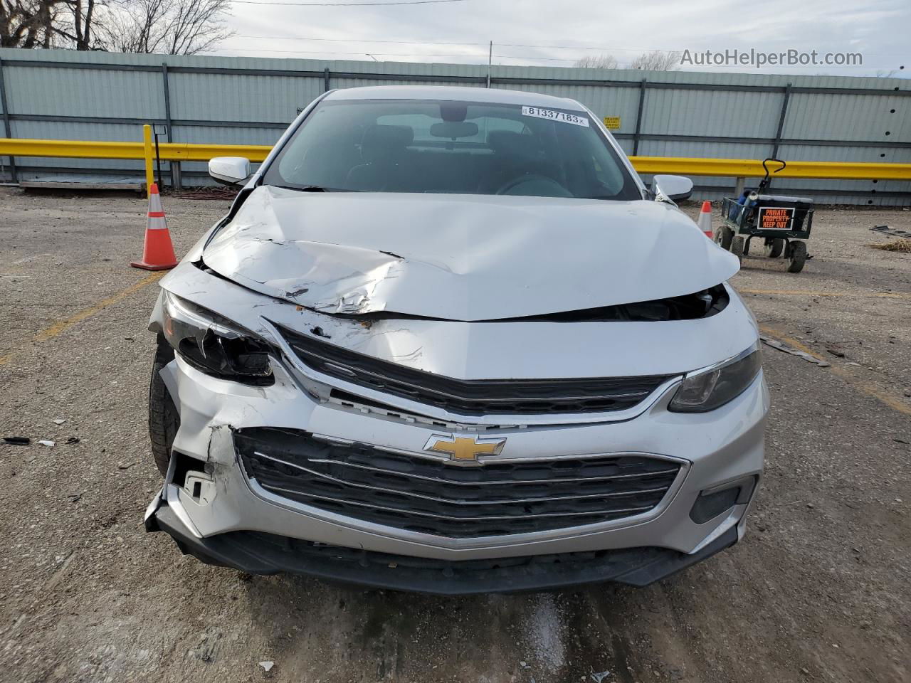 2017 Chevrolet Malibu Lt Silver vin: 1G1ZE5ST4HF158503