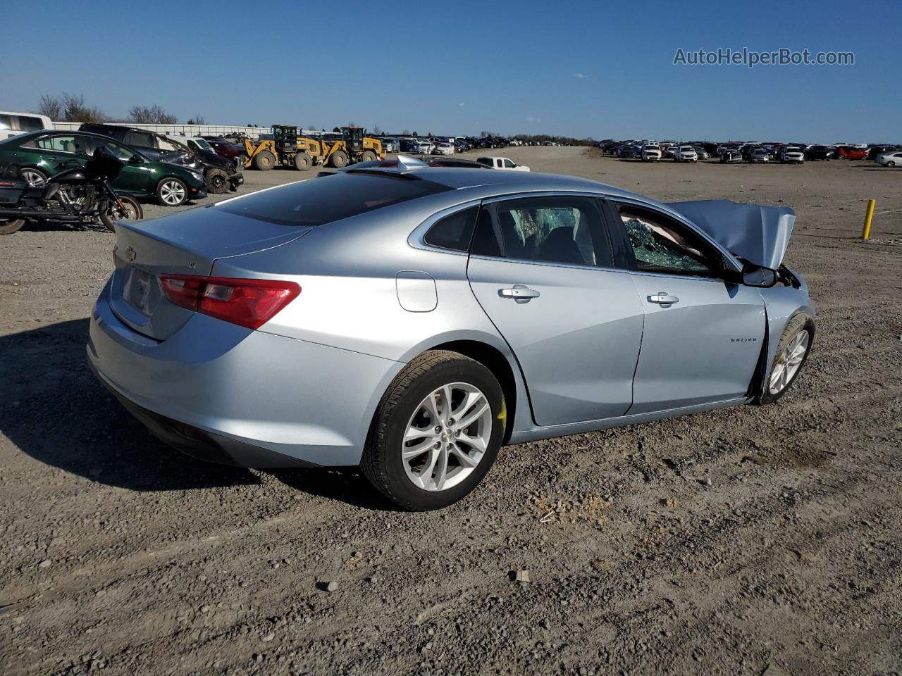 2017 Chevrolet Malibu Lt Silver vin: 1G1ZE5ST4HF161935