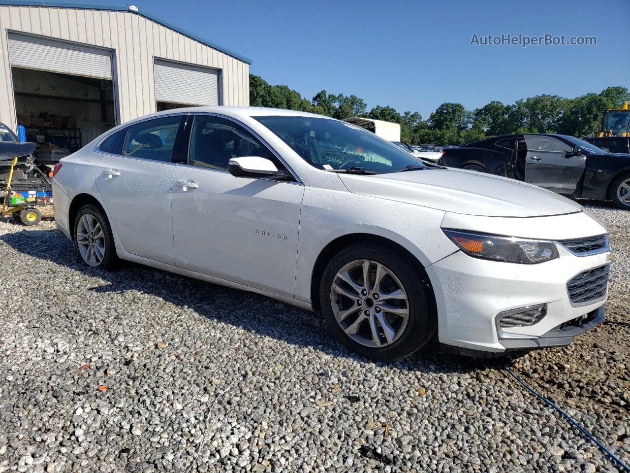 2017 Chevrolet Malibu Lt White vin: 1G1ZE5ST4HF178346