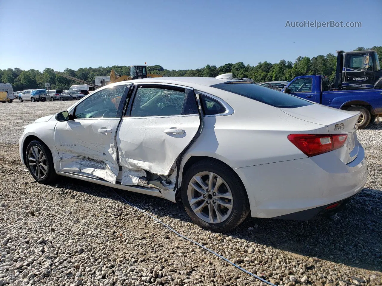 2017 Chevrolet Malibu Lt Белый vin: 1G1ZE5ST4HF178346