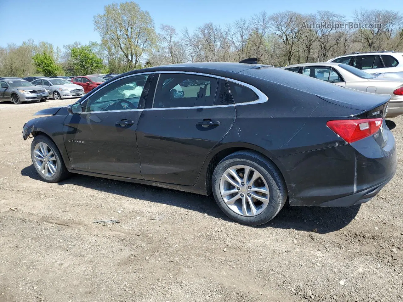 2017 Chevrolet Malibu Lt Черный vin: 1G1ZE5ST4HF185460