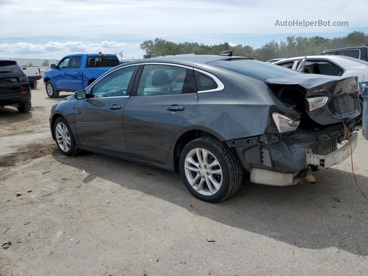 2017 Chevrolet Malibu Lt Серый vin: 1G1ZE5ST4HF189220