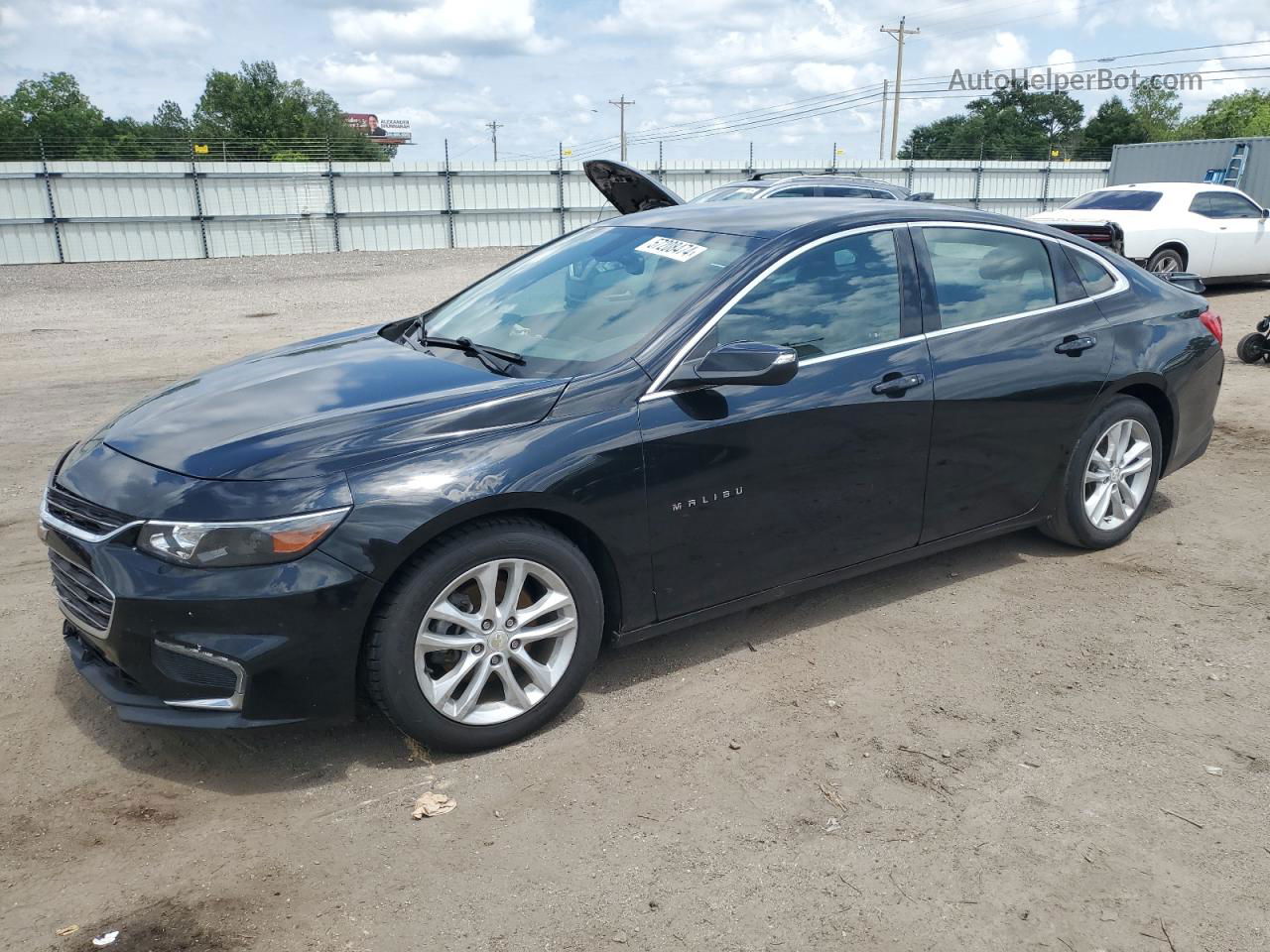 2017 Chevrolet Malibu Lt Черный vin: 1G1ZE5ST4HF201351