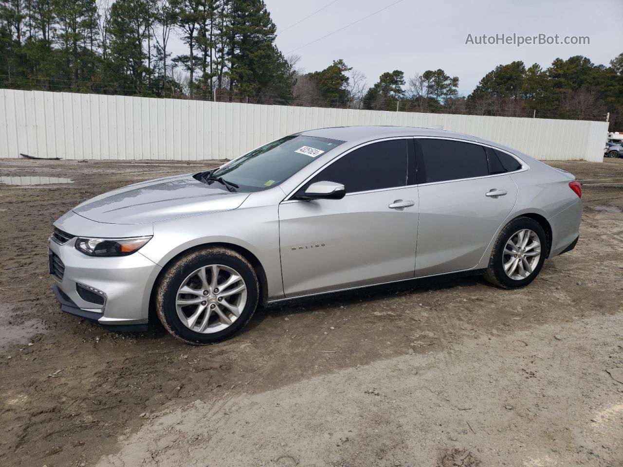 2017 Chevrolet Malibu Lt Серебряный vin: 1G1ZE5ST4HF206324