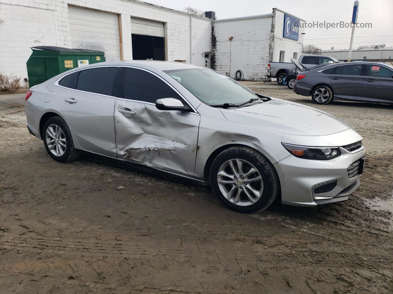 2017 Chevrolet Malibu Lt Silver vin: 1G1ZE5ST4HF206324