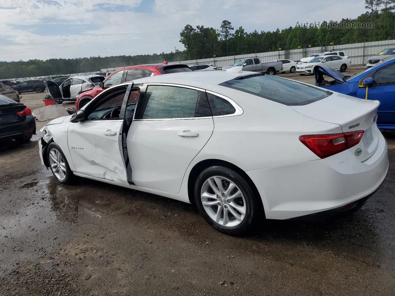 2017 Chevrolet Malibu Lt White vin: 1G1ZE5ST4HF209031