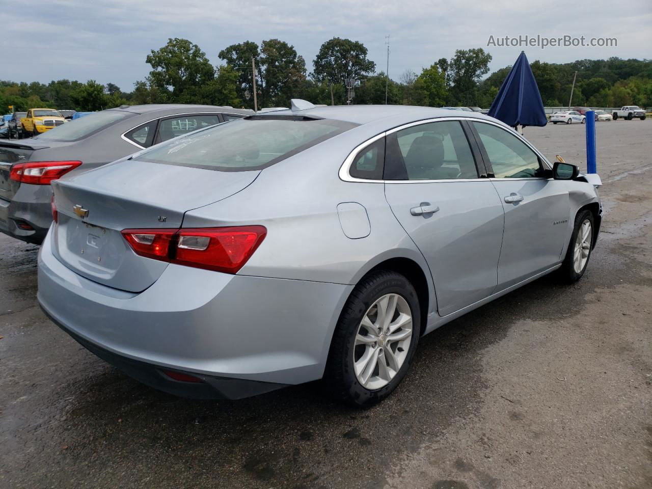 2017 Chevrolet Malibu Lt Синий vin: 1G1ZE5ST4HF228047