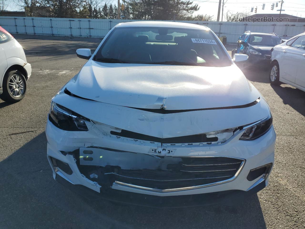 2017 Chevrolet Malibu Lt White vin: 1G1ZE5ST4HF231031