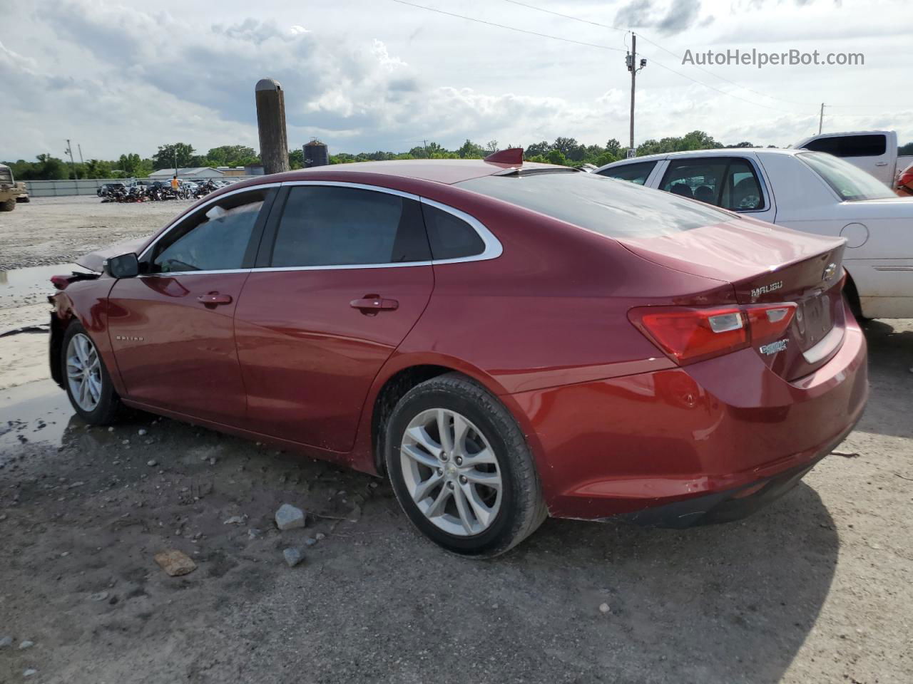 2017 Chevrolet Malibu Lt Красный vin: 1G1ZE5ST4HF239839