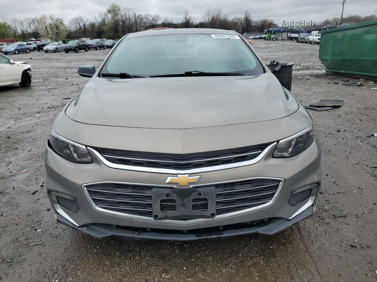 2017 Chevrolet Malibu Lt Желто-коричневый vin: 1G1ZE5ST4HF262182