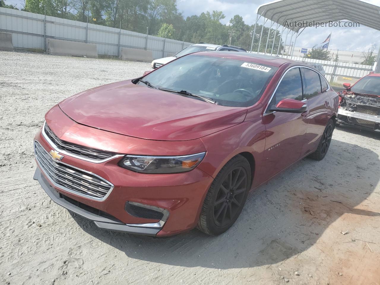 2017 Chevrolet Malibu Lt Red vin: 1G1ZE5ST5HF138485